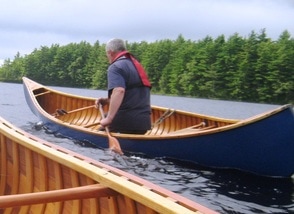 off paddling my canoe...